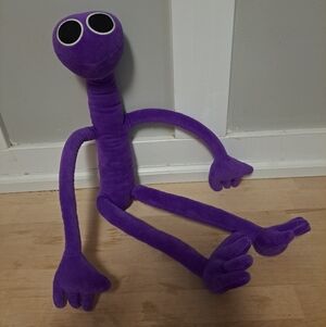 Rainbow Friends Purple Plush – 20” Long Limbed Character